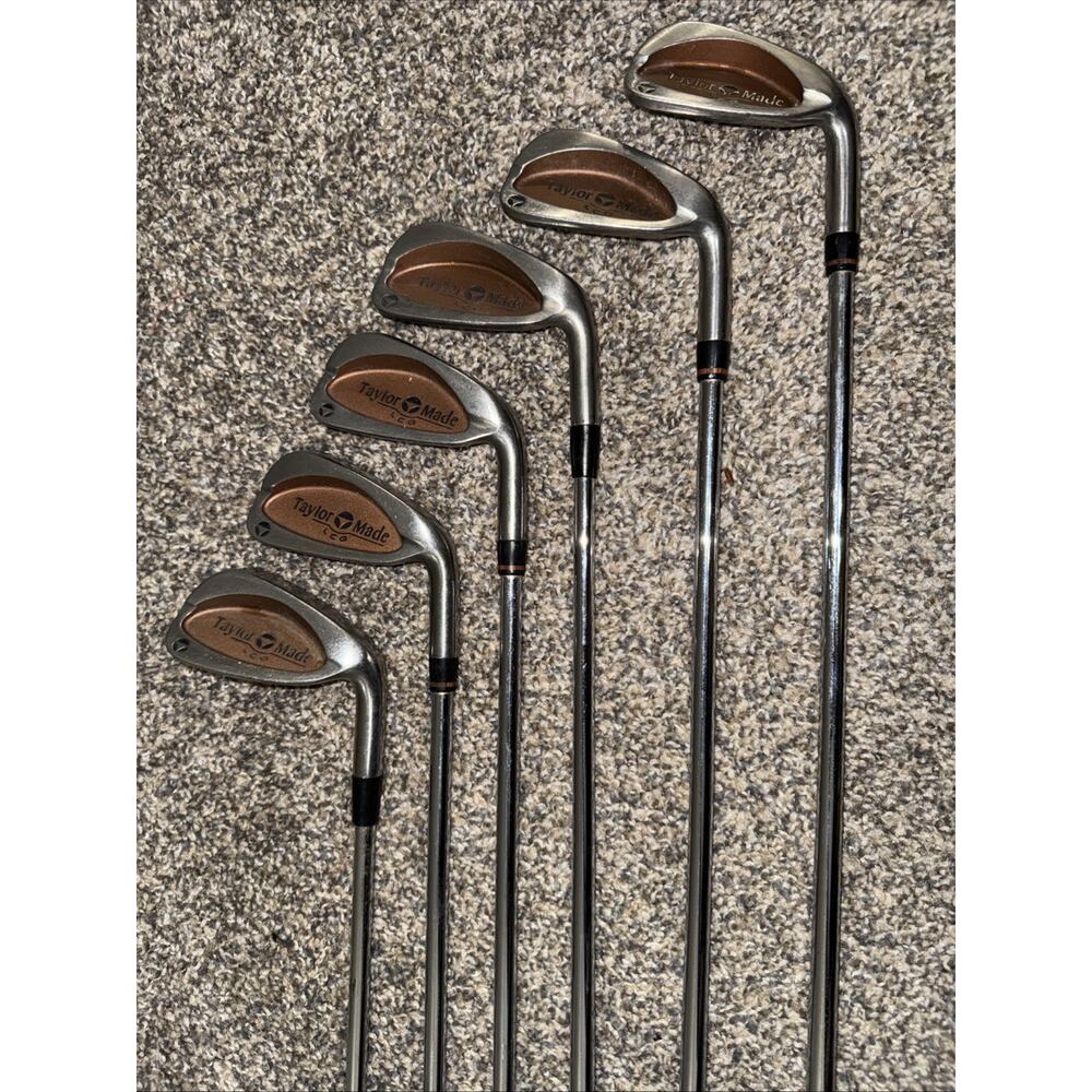 Vintage Set of 6-TaylorMade Burner LCG Iron Set 4-6 PW - Precision Rifle Shaft